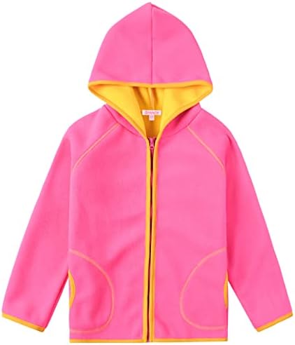 Qpancy djevojke flece jakne zip up hoodie djeca pad zima tople dukserice odjeće s džepovima