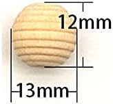 100 kom 12mm nedovršene drvene perle s navojem za košnicu perle saća okrugle odstojne perle za izradu nakita