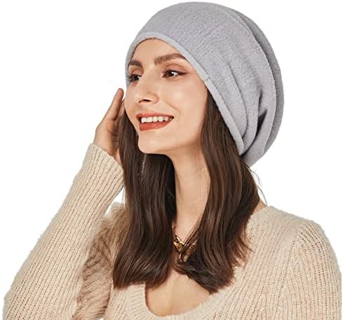 Facecozy pletena Slouchy Beanie za žene, meke tople vunene zimske šešire za žene lagane kape od lubanje kapice šešir