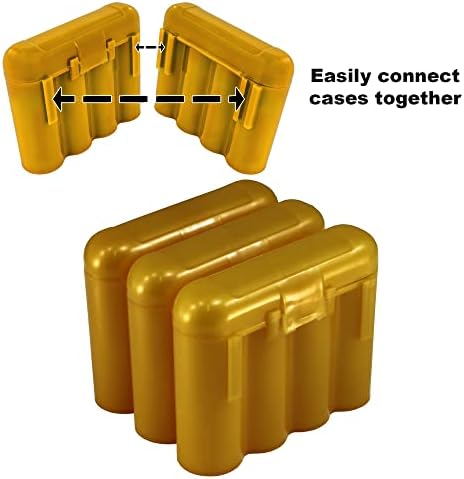 Baterija od 2 Zlatna plastična držača baterija od 2 kutije za pohranu kućišta