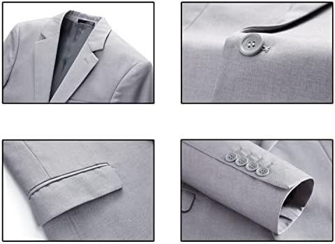 Unukoo muškarci Slim Fit Suit Set 3 komada klasična vjenčana modna haljina odijelo jakne s prslukom s prslukom