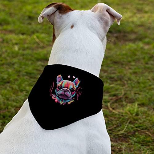 French Bulldog Pet Bandana Collar - Sažetak šal ovratnika - Art Dog Bandana