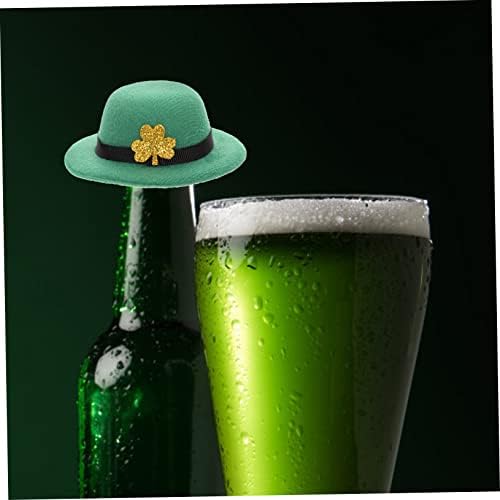 BESTOYARD 6PCS BOW CAP Vino boca pokrivač Kućni ukras Zeleni dekor kapice za bočice za zanatske zanatske patricks Day Party zalihe