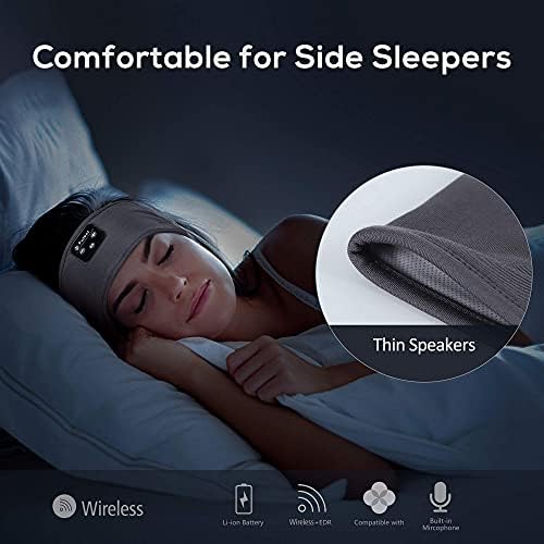Slušalice za spavanje bežične, nadogradite bežične sportske slušalice s ultra tankim HD stereo zvučnicima dugo vremena igra za bočne