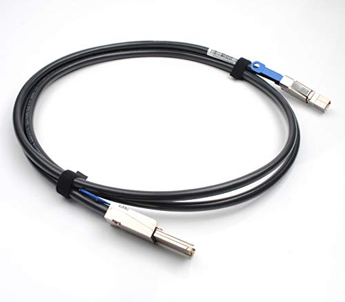 HereTom External Mini SAS HD SFF-8644 To Mini SAS SFF-8088 Hibridni kabel 6Gbps SAS kabel, 2m/6,6ft, 2 pakiranje