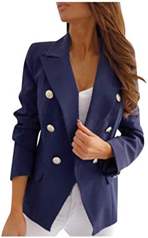 Blazers for Women Fashion Casual Work Micact nadmašuje otvorenu prednju kardigan jaknu Summer Blazer odijelo