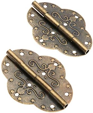Kućni namještaj hardverske šarke na vratima 2pcs 69x53 mm Antikni brončani ormarići šarke za nakit drvene kutije ladica ladica ukrasni