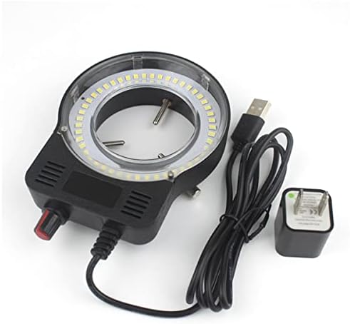 Pribor za mikroskop podesiv 0- 48 kom podesivo LED prstenasto svjetlo, stereo mikroskopska Kamera laboratorijski potrošni materijal