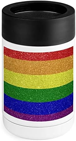 Rainbow Flag Gay Pride Cooler Cup od nehrđajućeg čelika izolirana Can Coolers držač za nosač s poklopcima za žene darovi muškarci