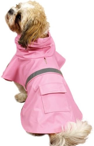 Guadian Gear Dog Rain Jacket, ružičasta s reflektirajućom prugom, mala