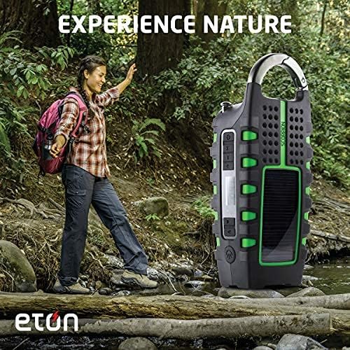 Eton - Scorpion II, hrapavi multitalni prijenosni vremenski vremenski vremenski vremenski vremenski radio i svjetiljka zelena, ručna