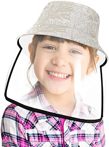Zaštitni šešir za odrasle sa štitom za lice, ribarska šešir protiv sunca, vintage božurska plava zelena