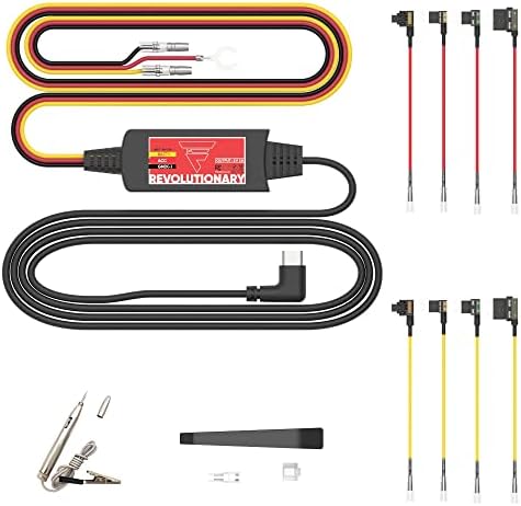Hardwire Kit za Fas -Cam F701 -DR crtice - USB tip C - Jednostavna instalacija - 24/7 Način parkiranja - Stvorite svoju kameru za Dash