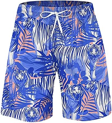 UBST Ljetni plivači za muške, brze suhe tropske tigračke ploče s natplata kratke hlače casual havajske plaže kratke hlače