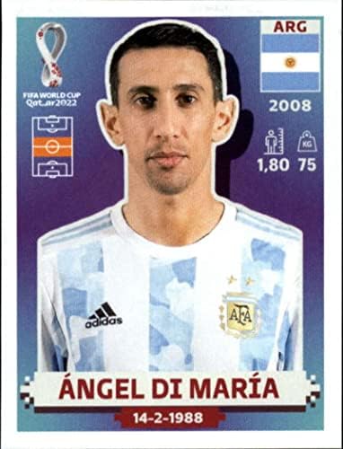 2022. Katarska naljepnica Panini Svjetski kup Arg11 Angel Di Maria Group C Argentina Mini naljepnica Trgovačka kartica