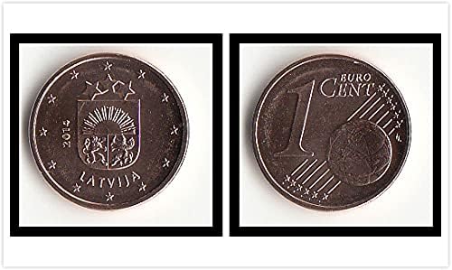 Europa povlači europsku latviju 1 SWANT COINS 2008 Edition za prikupljanje poklona stranih kovanica YA 1 EURO DIE COIN 2014 Edition