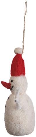 De kulture ručno izrađena vrhunska vuna filc elf božićni snjegović ekološki prihvatljiva igla srušena božićna božićna dekoracija drveća