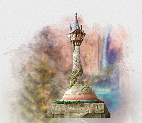Enesco Disney Tradicije Jima Shore -a Tandled Rapunzel Tower remek -djelo Figurice, 18 inča, višeslojna