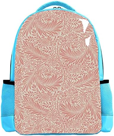 VBFOFBV LAPTOP Ruksak, elegantni putujući ruksak casual daypacks torba za rame za muškarce žene, vintage ružičasti cvjetni lišće lišće