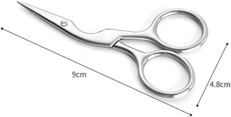 LYK EMPEIDERY SCISSORS 1PCS 9,4 cm Mini Cranevintage škare Extra mali mali od nehrđajućeg čelika Škar za vezanje brkova za obrezivanje