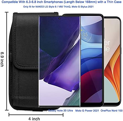 Nylonski futrola za telefon za Samsung Galaxy S23 Ultra S22 Ultra Note 20 Ultra A03S A12 A13 A23 A24 A32 A32 5G, Moto G Power / G 5G,