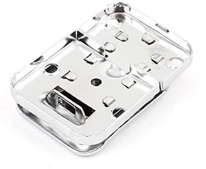 X-DREE metalna garderoba kutija za ključeve Hasp Silver Tone 3cm x 4,5cm x 1cm 3pcs (caja de caja de armario de metal cierre de cerrojo