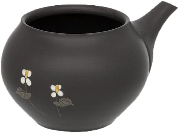 Tokoname Ware T2103 Teapot 4-566 Showo br. 16 Crno blato Dokudami Sake Pot, 9,2 FL OZ, Made u Japanu, Boxed