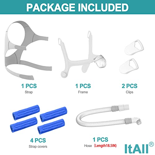 Itall isporučuje zamjenski komplet kompatibilan s airfit ， remen za okvir crijeva i sklop za klip kompatibilan s n20, udoban fit i