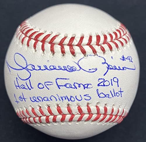 Mariano Rivera Hall of Fame 2019. 1. jednoglasni glasački listić potpisan bejzbol JSA loa - Autografirani bejzbol