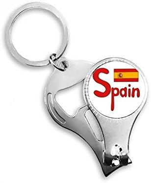 Španjolska nacionalna zastava crveni uzorak za nokat za nokat za nokat otvora za otvarač za bočicu za bočicu za bočicu