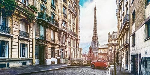 12.6.6 pozadina s Eiffelovim tornjem za fotografiranje romantična Francuska Pariz stara Retro Europa Aleja pozadina za fotografiranje