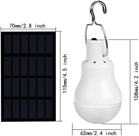 Prijenosna solarna svjetiljka od 15 vata 130lm LED svjetiljka za punjivu solarnu ploču za vanjsku rasvjetu šatora za kampiranje