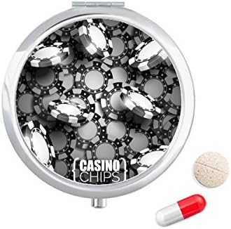 Mnogo casino čipova ilustracija predložak Futrola za tablete džepna kutija za pohranu lijekova spremnik dozator