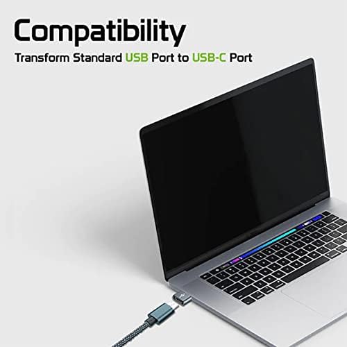 USB-C ženska osoba za USB muški brzi adapter kompatibilan s vašom JBL Tune 660NC za punjač, ​​sinkronizaciju, OTG uređaje poput tipkovnice,