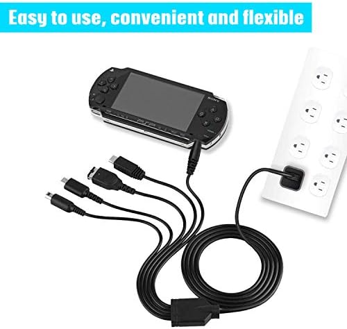USB kabel za punjač 5 u 1 za Nintendo NDS Lite /Wii U / New 3DS, 3DS, 2DS, DSi, NDS / GBA SP, PSP 1000 2000 3000