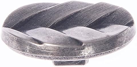 ABS 10PCS Metalno pozlaćeno gumb za sjeckanje - Dizajn dijagonalne teksture i glatka košarica - 24L - Antički nikl