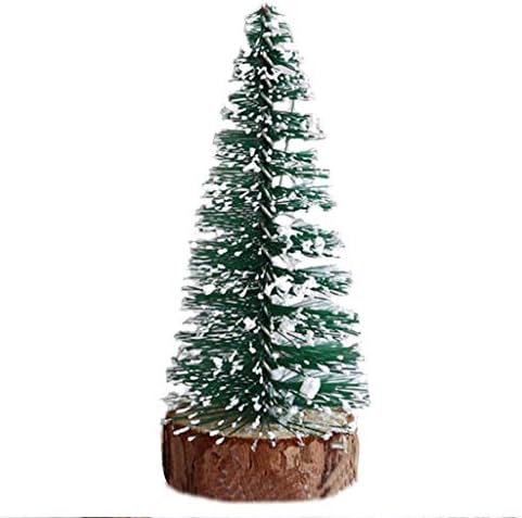 NJIA Mini božićna drvca, mala umjetna božićna drvca, mini model snježnih smrzavanja stabla boca stabla plastična zimski snježni ukrasi