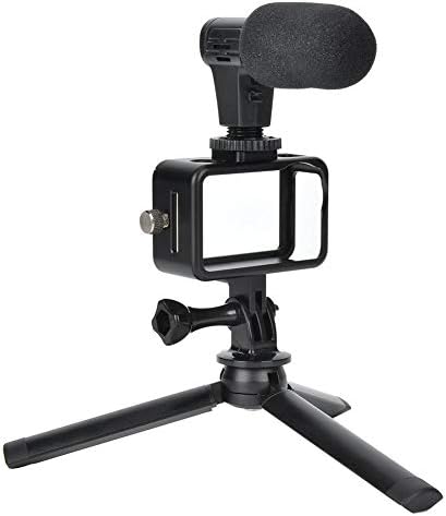 Vifemify na kameru video mikrofon, Sport Camera selfie pribor Microphone 3,5 mm USB C audio adapter zaštitni okvir Statid za kamere