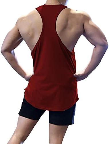 Lecgee muški 2 paket teretana za vježbanje tenk gornji vrh y-back stranger mišića majice za bodybuilding majicu bez rukava bez rukava