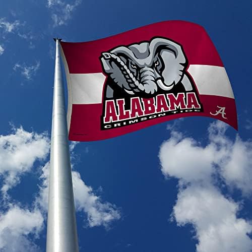NCAA Alabama Crimson Tide 3 'x 5' zastava natpisa - zatvoreni ili vanjski dekor koji je napravio Rico Industries
