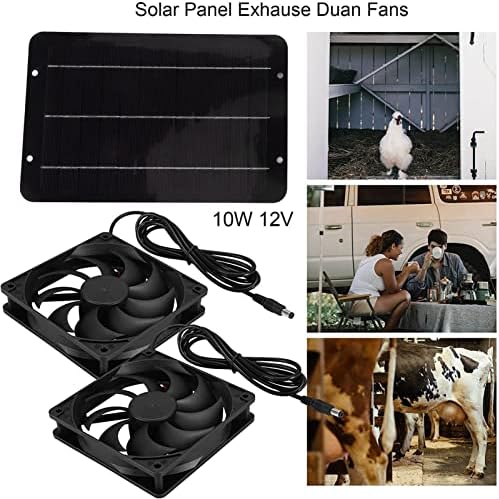 Ventilator solarne ploče, učinkovita Pretvorba Prijenosni uklanja miris od 965 Vodootporni ventilator na solarni pogon 12-inčni za