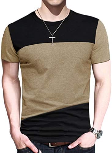 Muška majica kratkih rukava ležerni vrhovi, majice klasičnog kroja, osnovne košulje