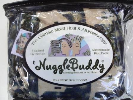 'NuggleBuddy Microwavable Moist Heast & Aromatherapy Organic Rice Pack Combo Cold Pack. Strašan blagdanski poklon!