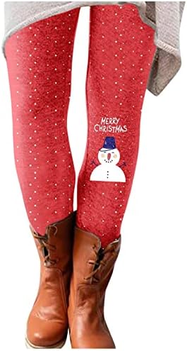 Iius gamaše ženske božićne plus veličine jesenje smeće gamaše tunike gamaša snjegovića mekana rastezanje ležerne vitke hlače