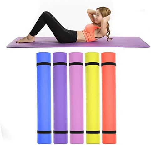 WDBBY Yoga Mat Sports Fitness Mat 4 mm debljine joga prostirke All Svrha Svrha (boja: narančasta, veličina