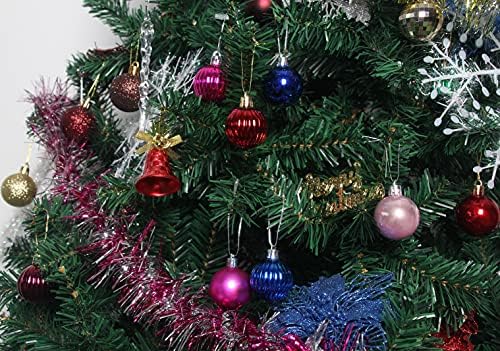 Božićna kugla Protemna božićno drvce ukrašavanje lopte božićne kuglice ukrasi za odmor vjenčanja dekoracija lopta 1,6 36-dijelni set
