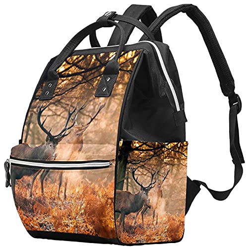 Jeleni u šumama pelene torbe torbe mame ruksak veliki kapacitet za pelene torbe za njegu za njegu bebe