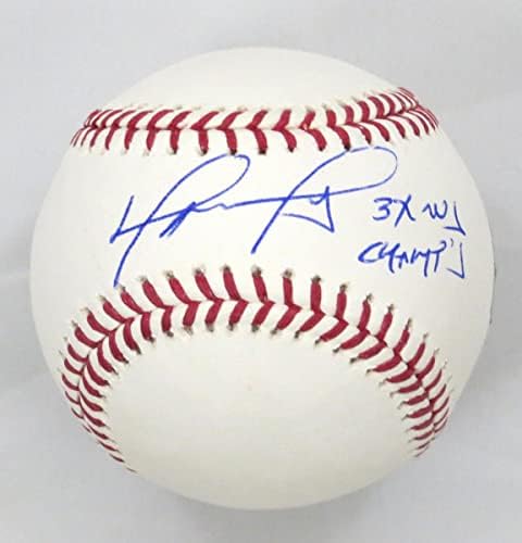 David Ortiz Autografirani Boston Red Sox MLB bejzbol w/ 3x WS Champs Beckett svjedoči - autogramirani bejzbols