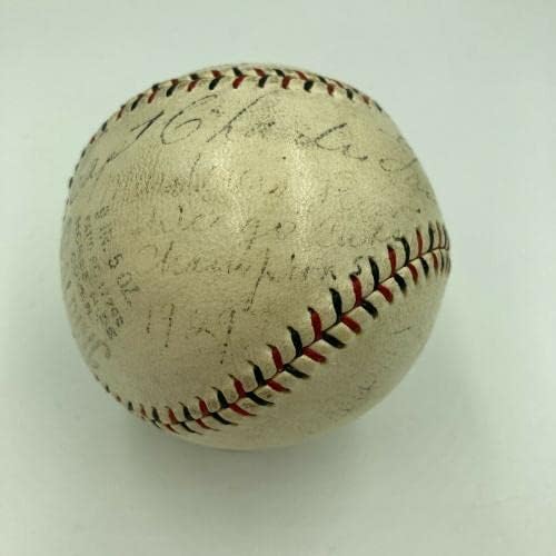 1929. Red ubojice Chicago Cubs potpisao bejzbol hack Wilson Rogers Hornsby JSA - Autografirani bejzbol