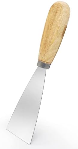 Nož za kit, metalni strugač od 2 inča, noževi za Kit s drvenom ručkom za suhozid, naljepnice, tapete, krpanje, slikanje, lijepljenje